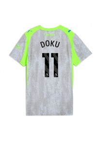 Manchester City Jeremy Doku #11 Fotballdrakt Tredje Klær Dame 2025-26 Korte ermer